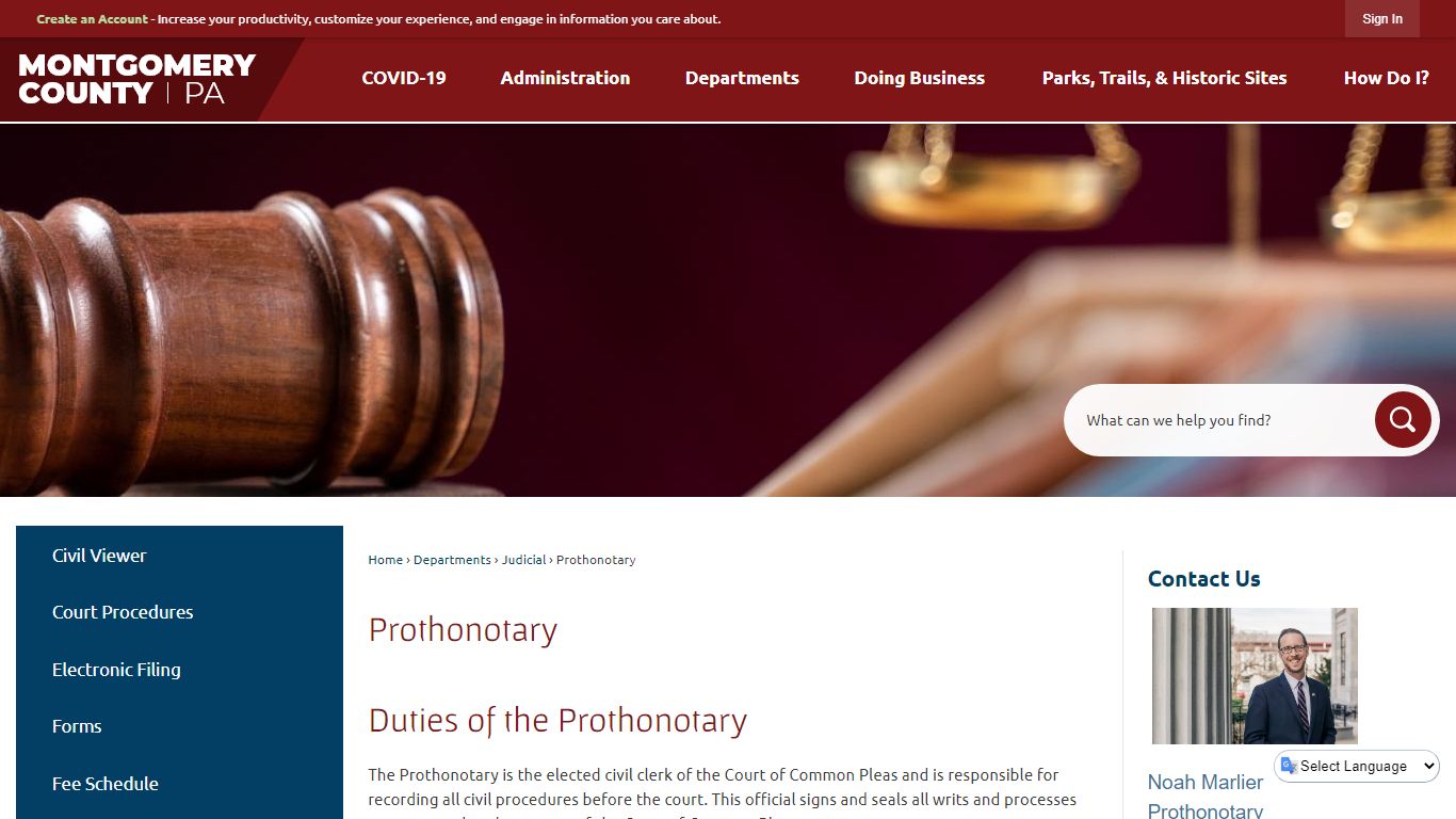 Prothonotary | Montgomery County, PA - Official Website